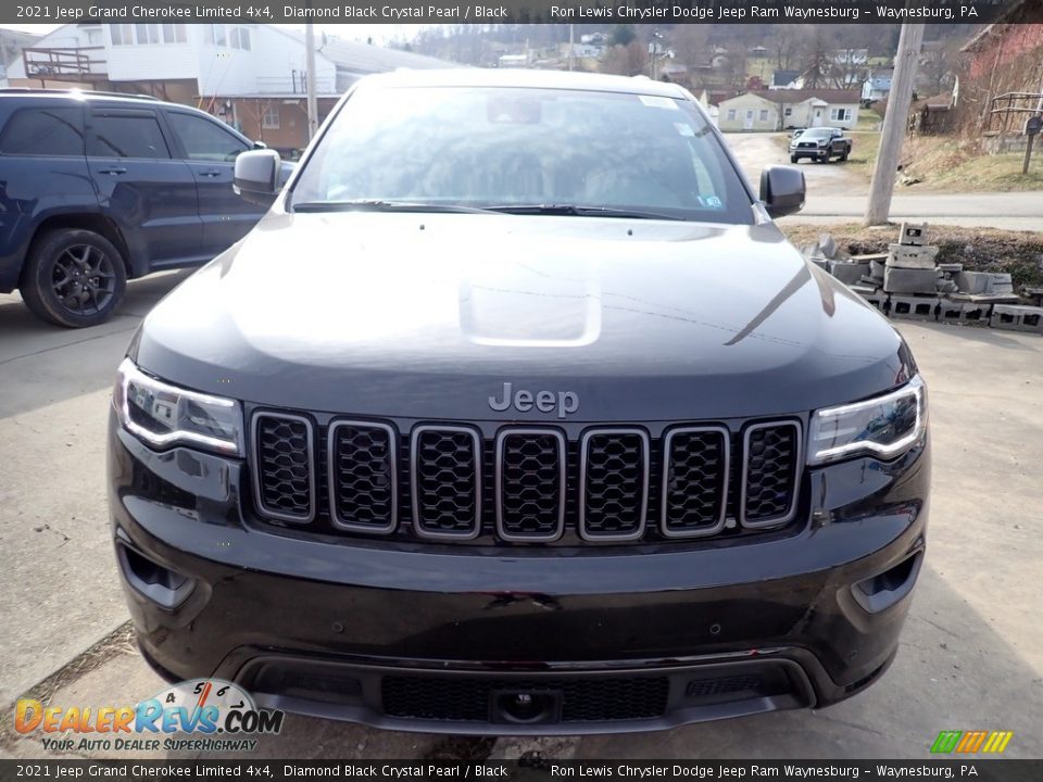 2021 Jeep Grand Cherokee Limited 4x4 Diamond Black Crystal Pearl / Black Photo #9
