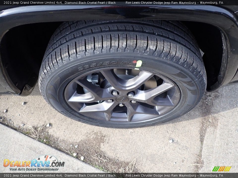 2021 Jeep Grand Cherokee Limited 4x4 Diamond Black Crystal Pearl / Black Photo #10