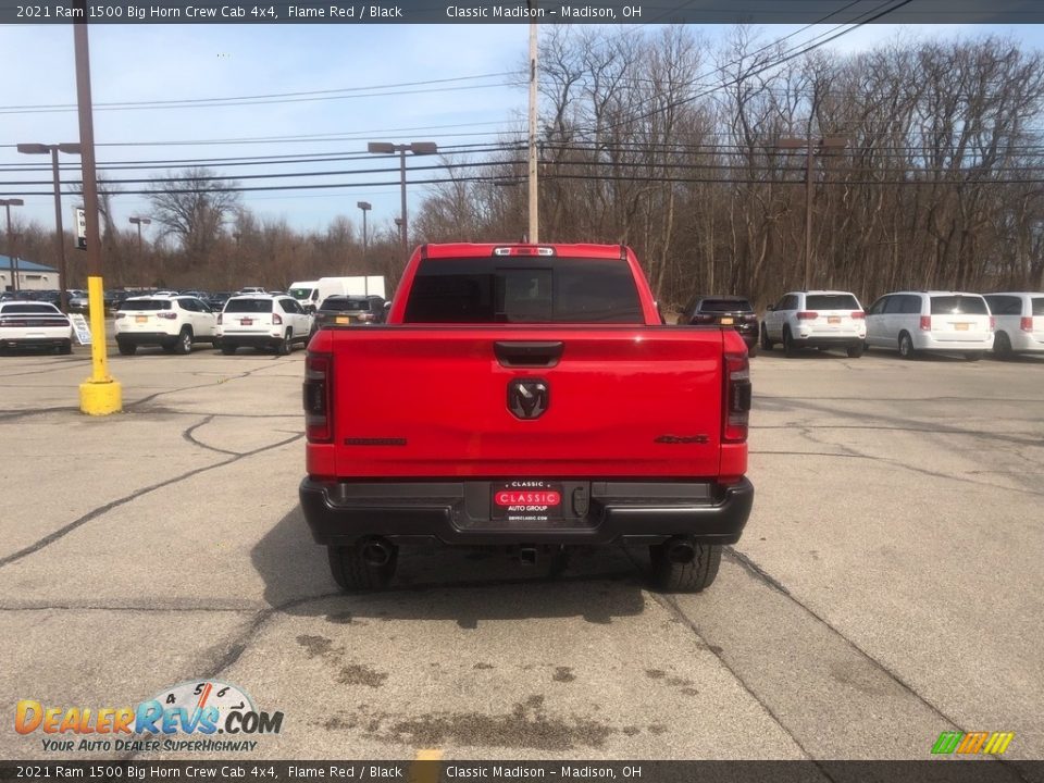 2021 Ram 1500 Big Horn Crew Cab 4x4 Flame Red / Black Photo #14