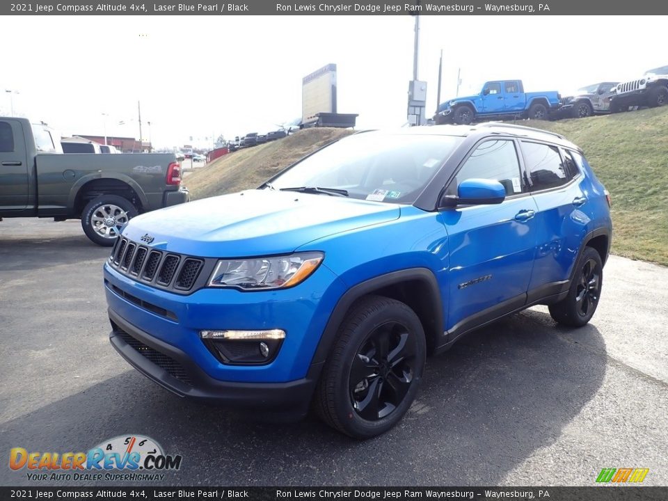 2021 Jeep Compass Altitude 4x4 Laser Blue Pearl / Black Photo #1