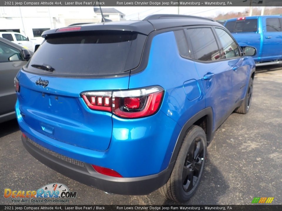 2021 Jeep Compass Altitude 4x4 Laser Blue Pearl / Black Photo #5