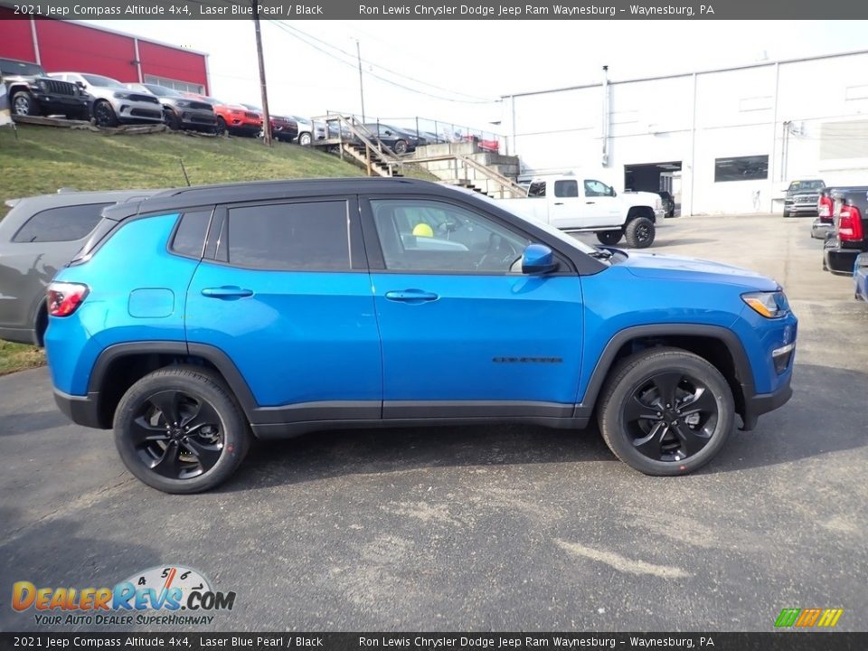 2021 Jeep Compass Altitude 4x4 Laser Blue Pearl / Black Photo #6