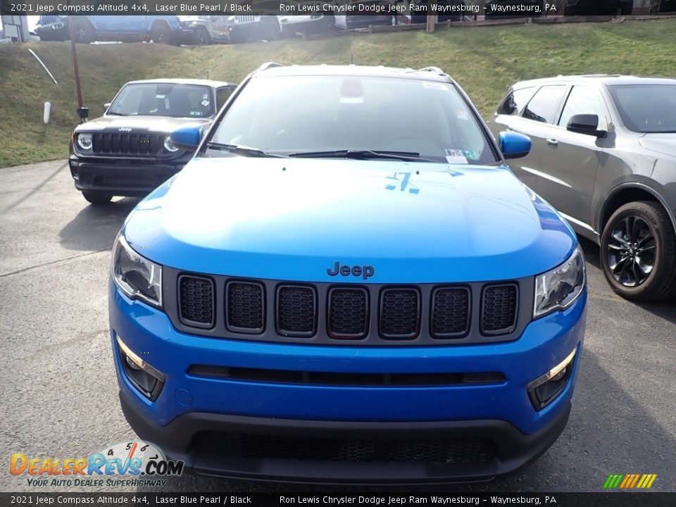 2021 Jeep Compass Altitude 4x4 Laser Blue Pearl / Black Photo #8