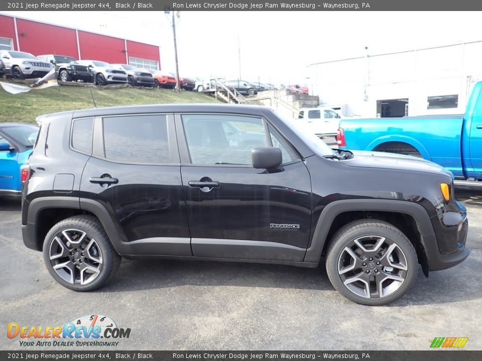 Black 2021 Jeep Renegade Jeepster 4x4 Photo #7