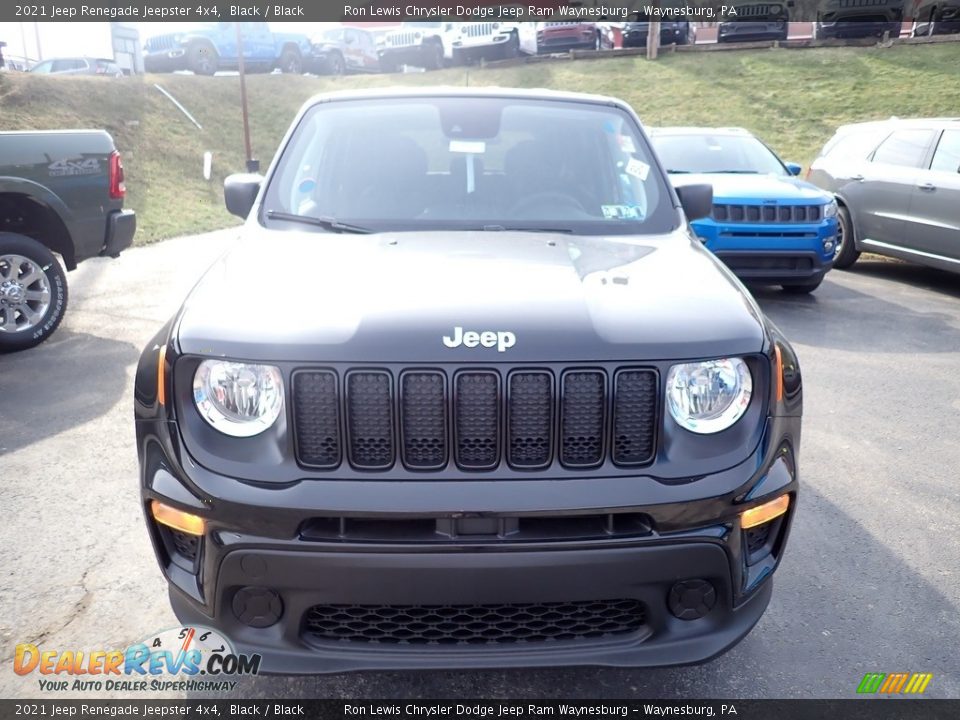 2021 Jeep Renegade Jeepster 4x4 Black / Black Photo #9