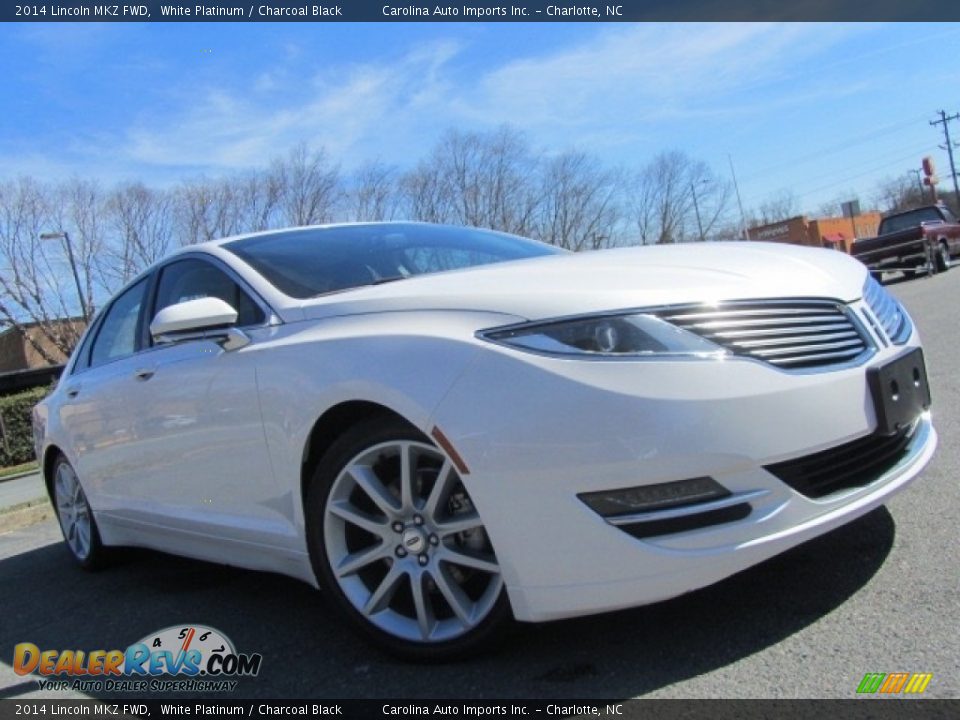 2014 Lincoln MKZ FWD White Platinum / Charcoal Black Photo #1