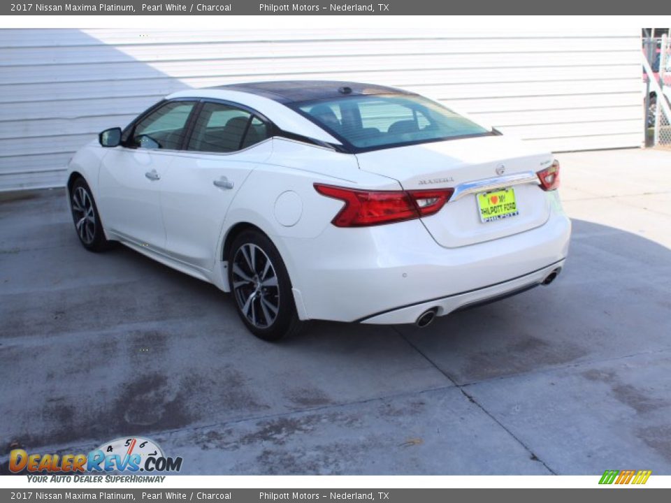 2017 Nissan Maxima Platinum Pearl White / Charcoal Photo #7