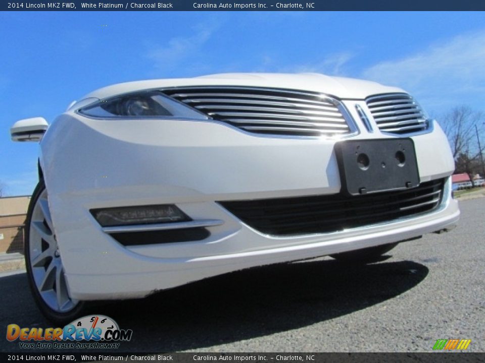 2014 Lincoln MKZ FWD White Platinum / Charcoal Black Photo #2