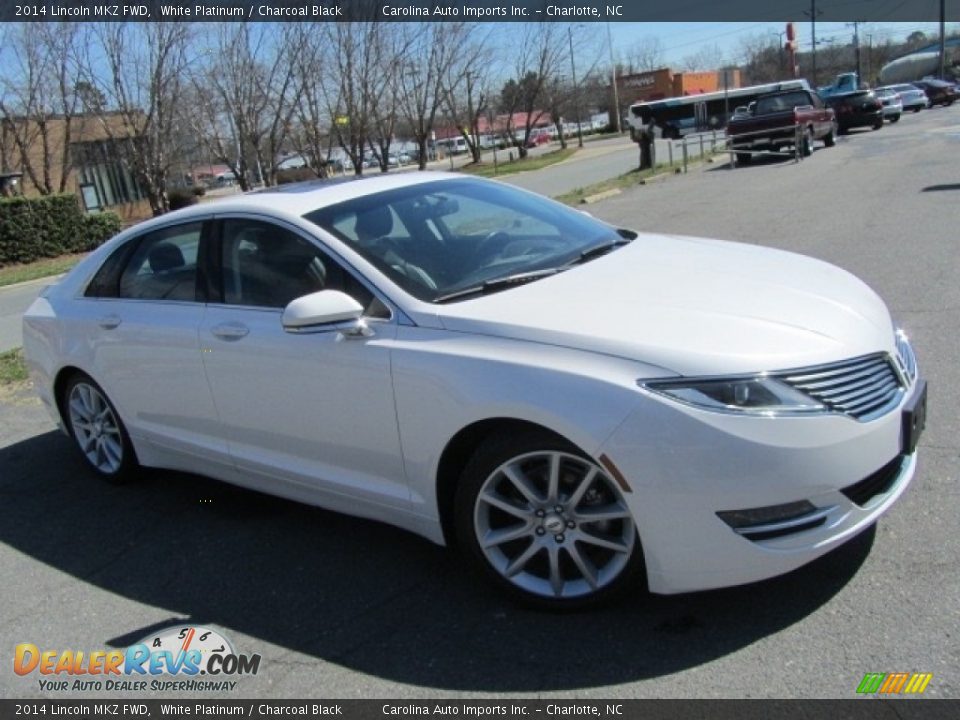 2014 Lincoln MKZ FWD White Platinum / Charcoal Black Photo #3