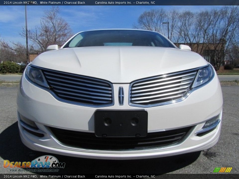 2014 Lincoln MKZ FWD White Platinum / Charcoal Black Photo #4