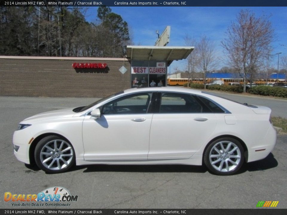 2014 Lincoln MKZ FWD White Platinum / Charcoal Black Photo #7