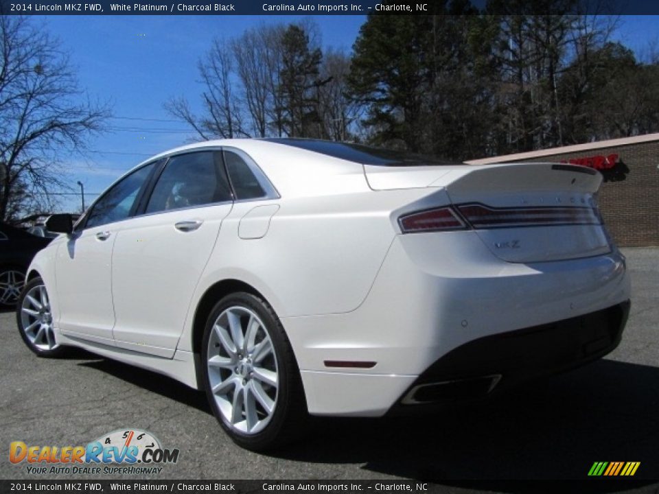 2014 Lincoln MKZ FWD White Platinum / Charcoal Black Photo #8