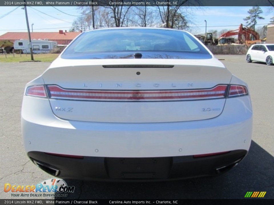 2014 Lincoln MKZ FWD White Platinum / Charcoal Black Photo #9