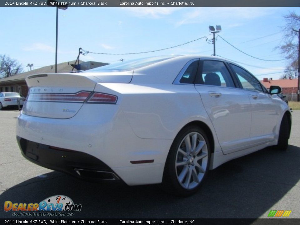 2014 Lincoln MKZ FWD White Platinum / Charcoal Black Photo #10