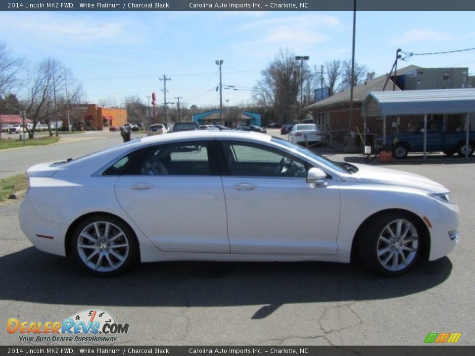 2014 Lincoln MKZ FWD White Platinum / Charcoal Black Photo #11