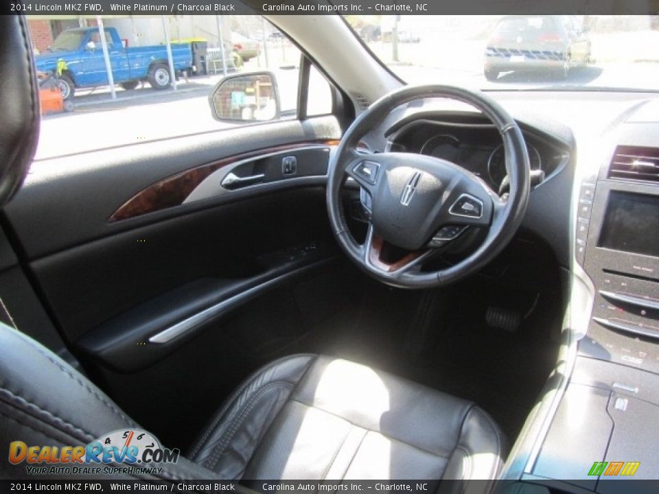 2014 Lincoln MKZ FWD White Platinum / Charcoal Black Photo #12