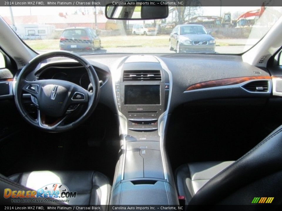 2014 Lincoln MKZ FWD White Platinum / Charcoal Black Photo #13