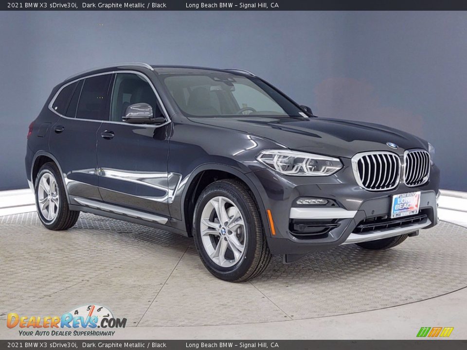 2021 BMW X3 sDrive30i Dark Graphite Metallic / Black Photo #1