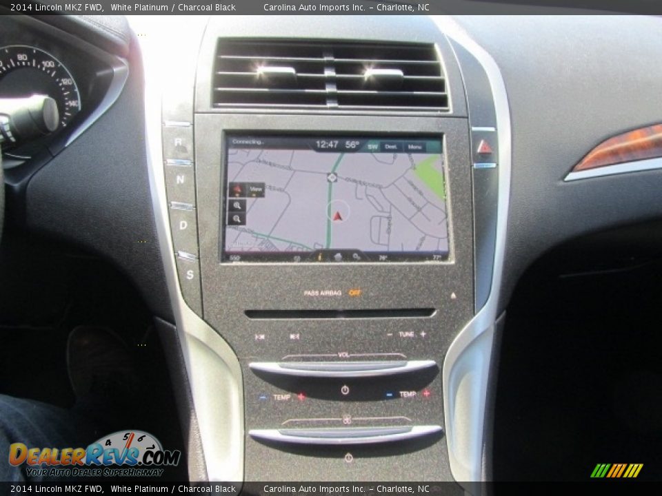 2014 Lincoln MKZ FWD White Platinum / Charcoal Black Photo #16