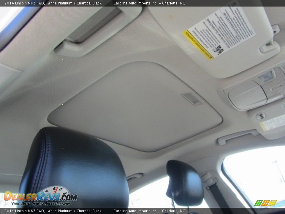 2014 Lincoln MKZ FWD White Platinum / Charcoal Black Photo #23