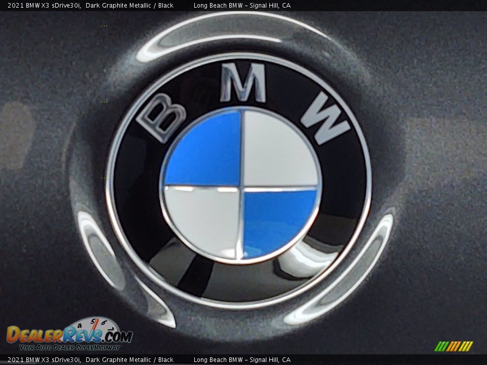 2021 BMW X3 sDrive30i Dark Graphite Metallic / Black Photo #7