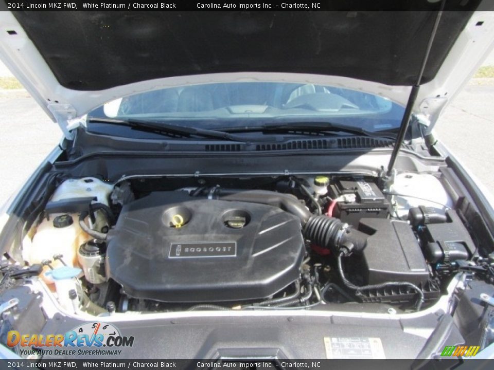 2014 Lincoln MKZ FWD White Platinum / Charcoal Black Photo #25