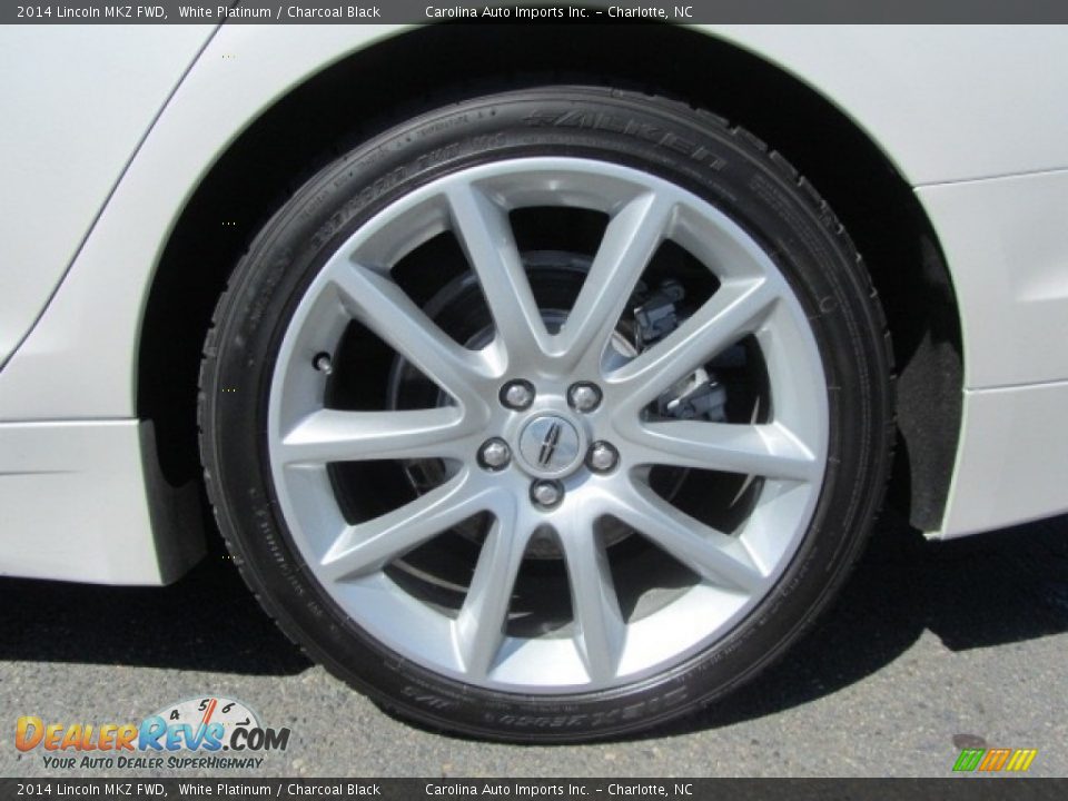 2014 Lincoln MKZ FWD White Platinum / Charcoal Black Photo #26