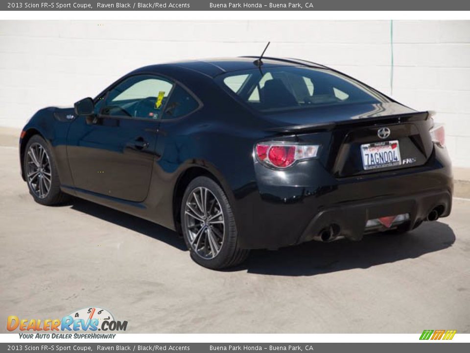 2013 Scion FR-S Sport Coupe Raven Black / Black/Red Accents Photo #2