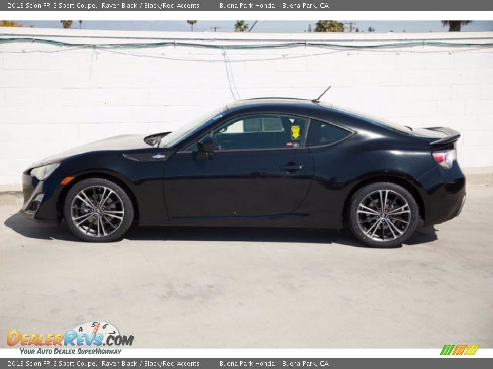 2013 Scion FR-S Sport Coupe Raven Black / Black/Red Accents Photo #8