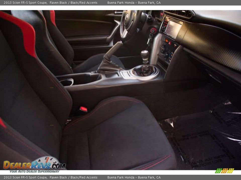 2013 Scion FR-S Sport Coupe Raven Black / Black/Red Accents Photo #17