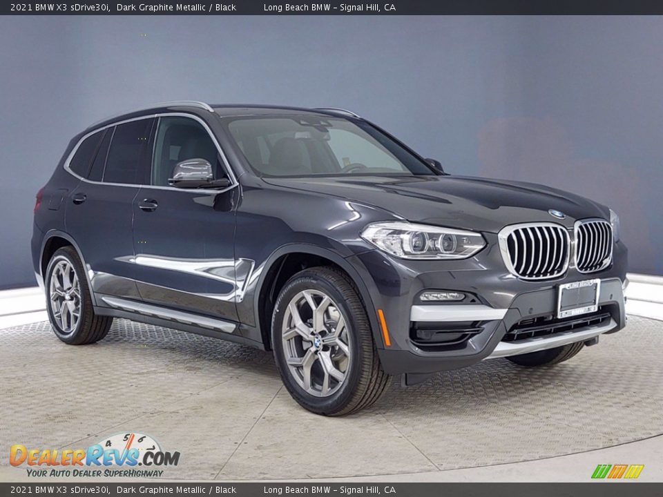 2021 BMW X3 sDrive30i Dark Graphite Metallic / Black Photo #1