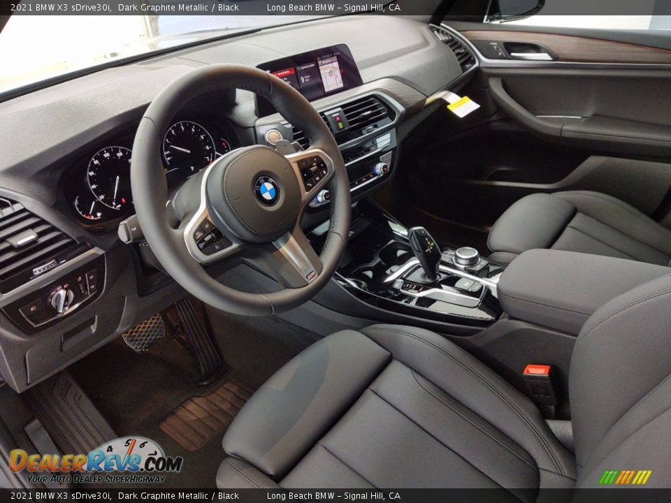 2021 BMW X3 sDrive30i Dark Graphite Metallic / Black Photo #12