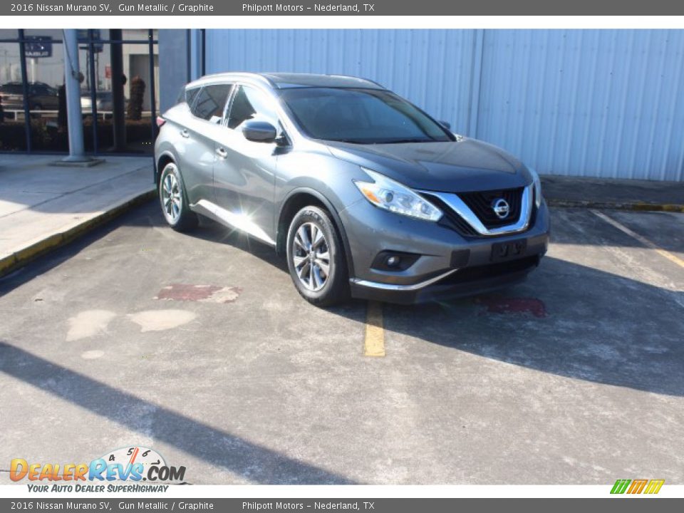 2016 Nissan Murano SV Gun Metallic / Graphite Photo #2