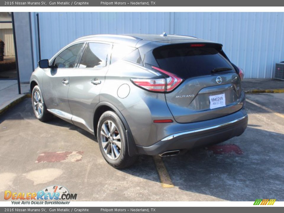 2016 Nissan Murano SV Gun Metallic / Graphite Photo #6