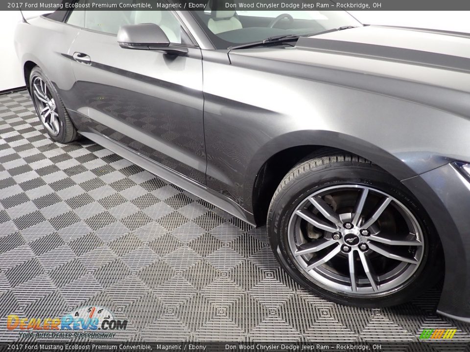 2017 Ford Mustang EcoBoost Premium Convertible Magnetic / Ebony Photo #6