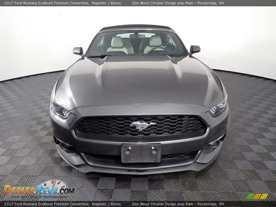 2017 Ford Mustang EcoBoost Premium Convertible Magnetic / Ebony Photo #7