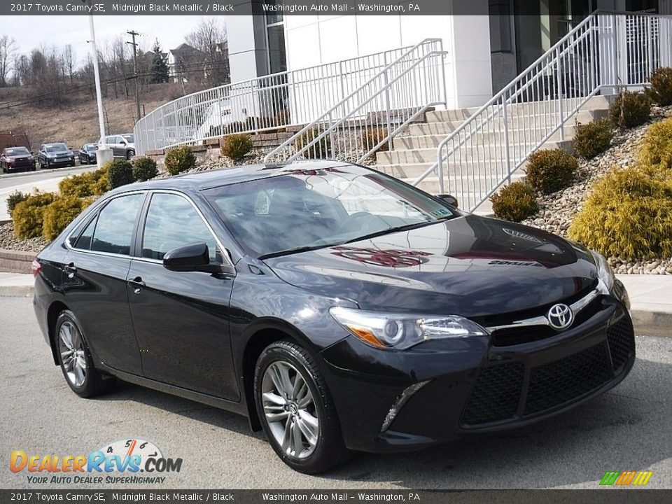 2017 Toyota Camry SE Midnight Black Metallic / Black Photo #1