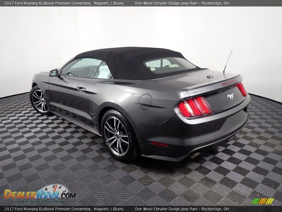 2017 Ford Mustang EcoBoost Premium Convertible Magnetic / Ebony Photo #13