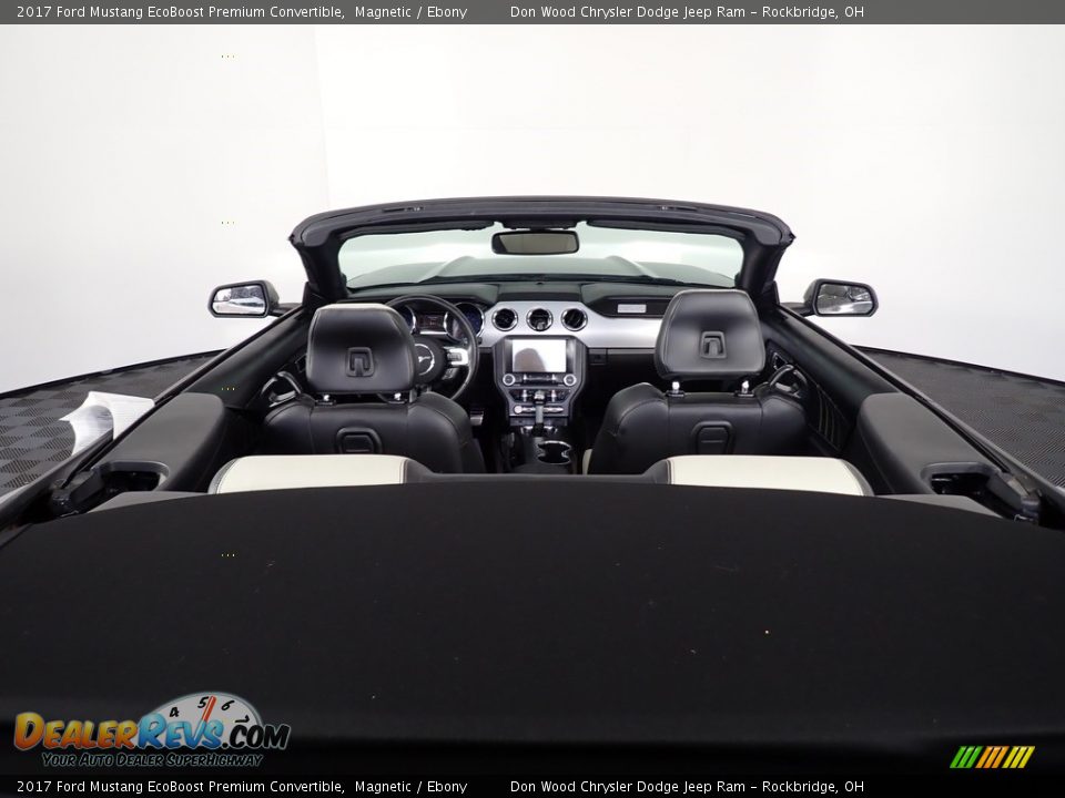 2017 Ford Mustang EcoBoost Premium Convertible Magnetic / Ebony Photo #15