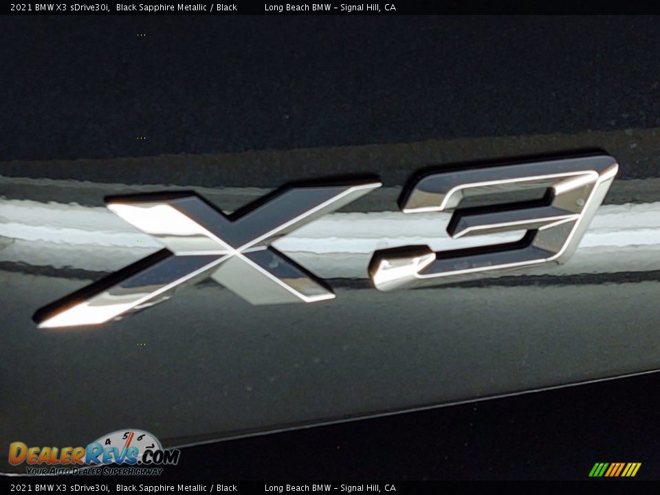 2021 BMW X3 sDrive30i Black Sapphire Metallic / Black Photo #8