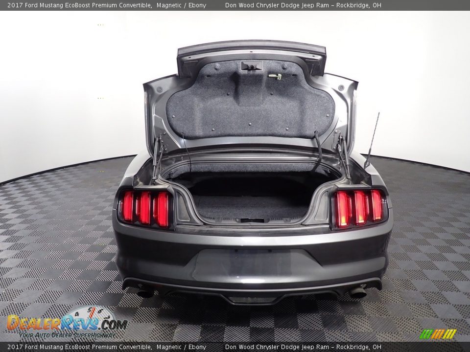 2017 Ford Mustang EcoBoost Premium Convertible Magnetic / Ebony Photo #16