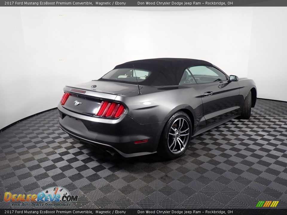 2017 Ford Mustang EcoBoost Premium Convertible Magnetic / Ebony Photo #18