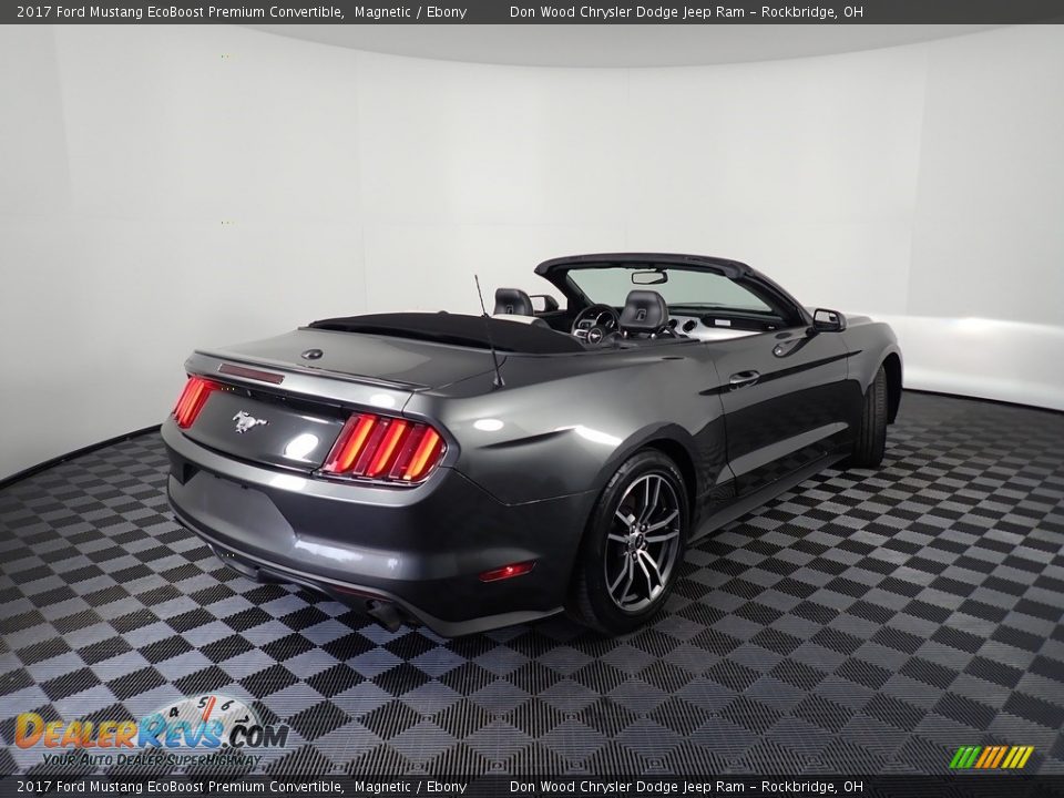 2017 Ford Mustang EcoBoost Premium Convertible Magnetic / Ebony Photo #19