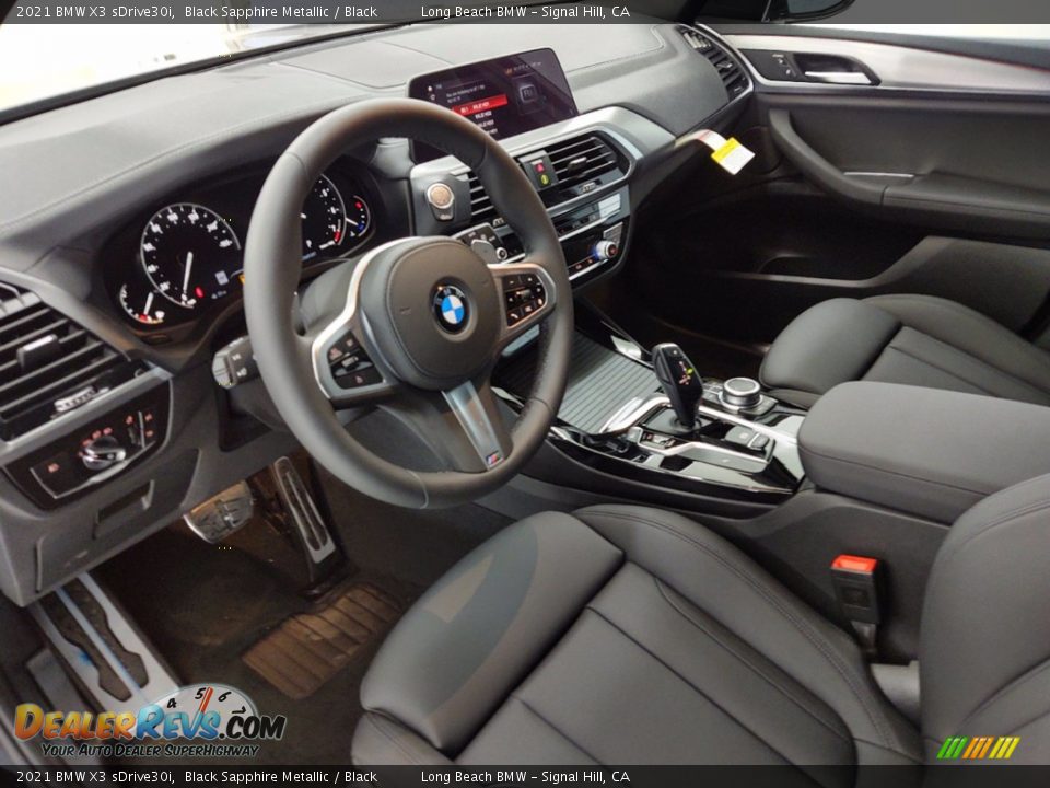 2021 BMW X3 sDrive30i Black Sapphire Metallic / Black Photo #12