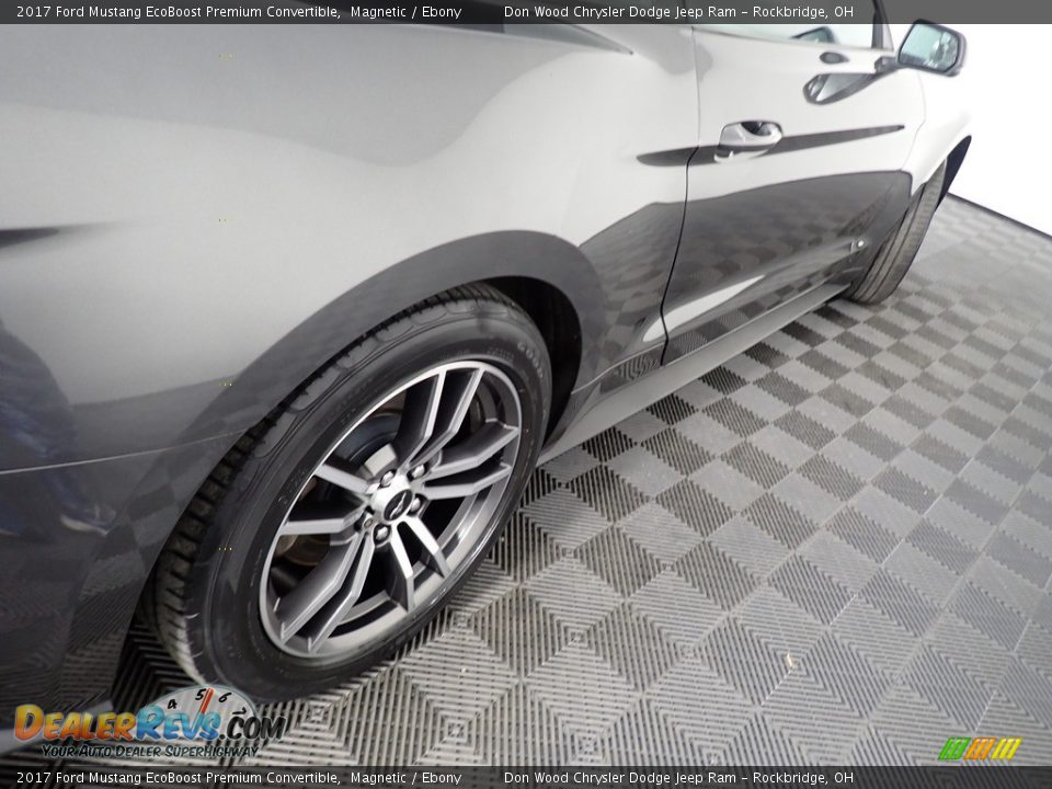 2017 Ford Mustang EcoBoost Premium Convertible Magnetic / Ebony Photo #20