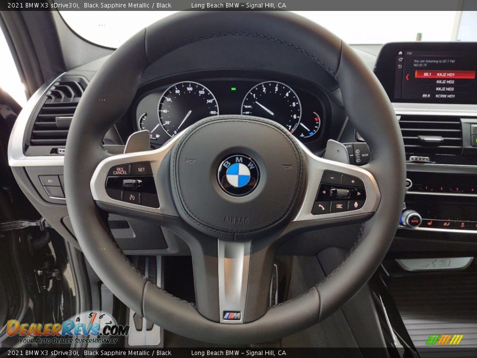 2021 BMW X3 sDrive30i Black Sapphire Metallic / Black Photo #14