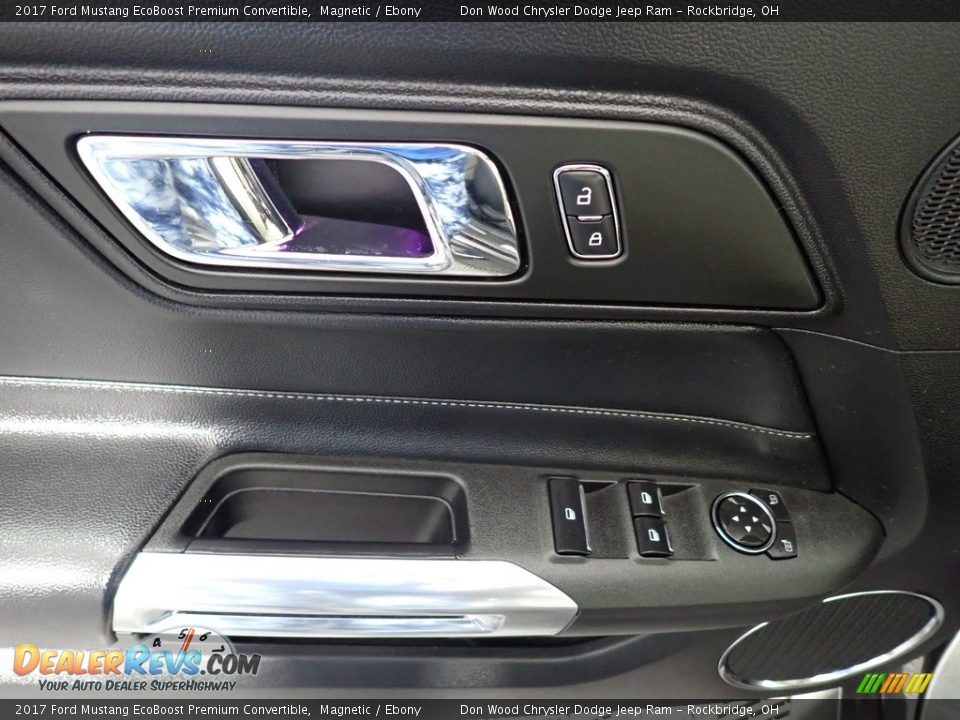 2017 Ford Mustang EcoBoost Premium Convertible Magnetic / Ebony Photo #23