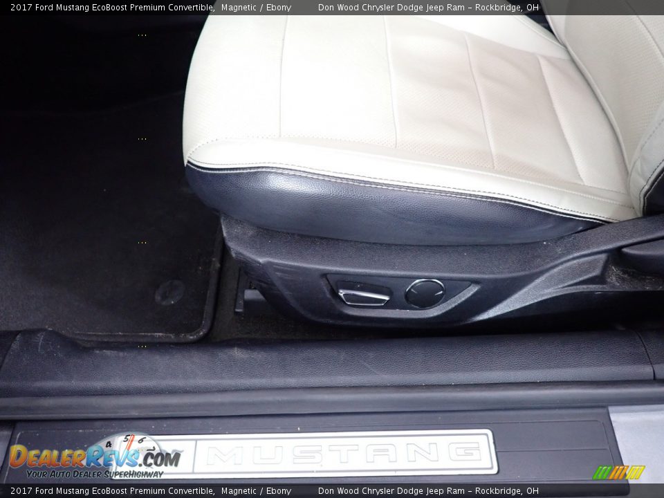 2017 Ford Mustang EcoBoost Premium Convertible Magnetic / Ebony Photo #25