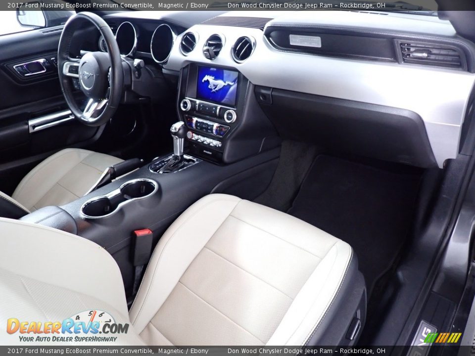 2017 Ford Mustang EcoBoost Premium Convertible Magnetic / Ebony Photo #30