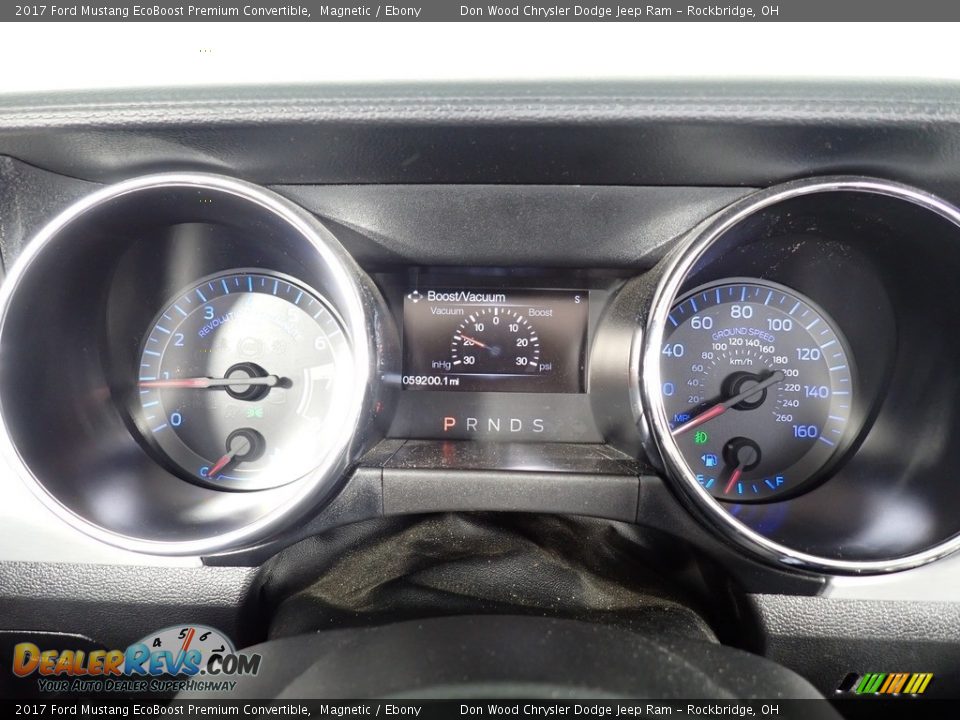 2017 Ford Mustang EcoBoost Premium Convertible Magnetic / Ebony Photo #31